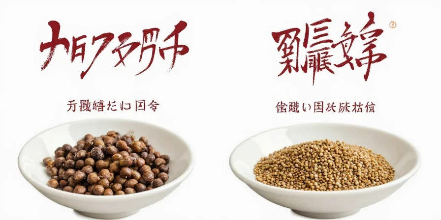 Comparison chart between peppercorns and ground black pepper