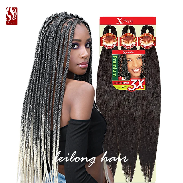 

26 Inch Prestretched EZ Xpression Braiding Hair Wholesale hot sell hair for braiding yaki braiding hair prestretched braiding, Ombre color
