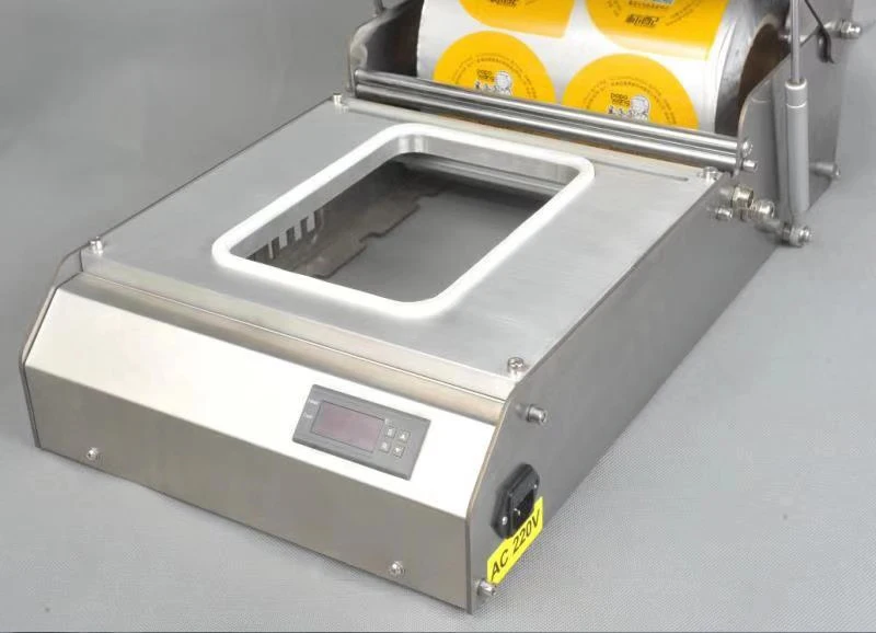 Small Food Tray Sealing Packing Machine/ Plastic Tray Sealer for Food