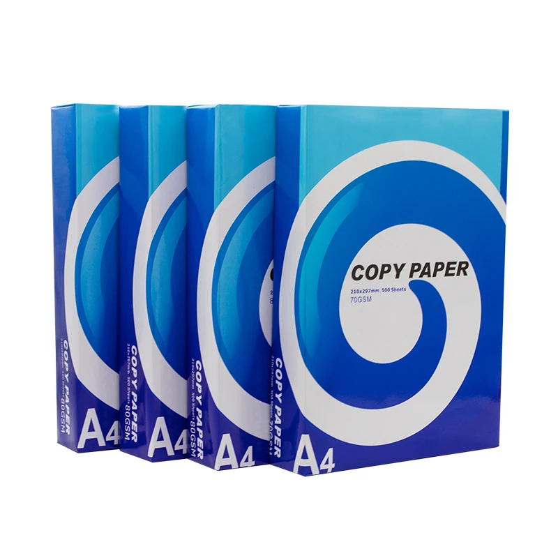 
China Manufacturers OEM 70GSM 75GSM 80GSM 100% Pulp A4 Paper Copier 500 Sheets/Ream - 5 Reams/Box A4 Copy Paper 