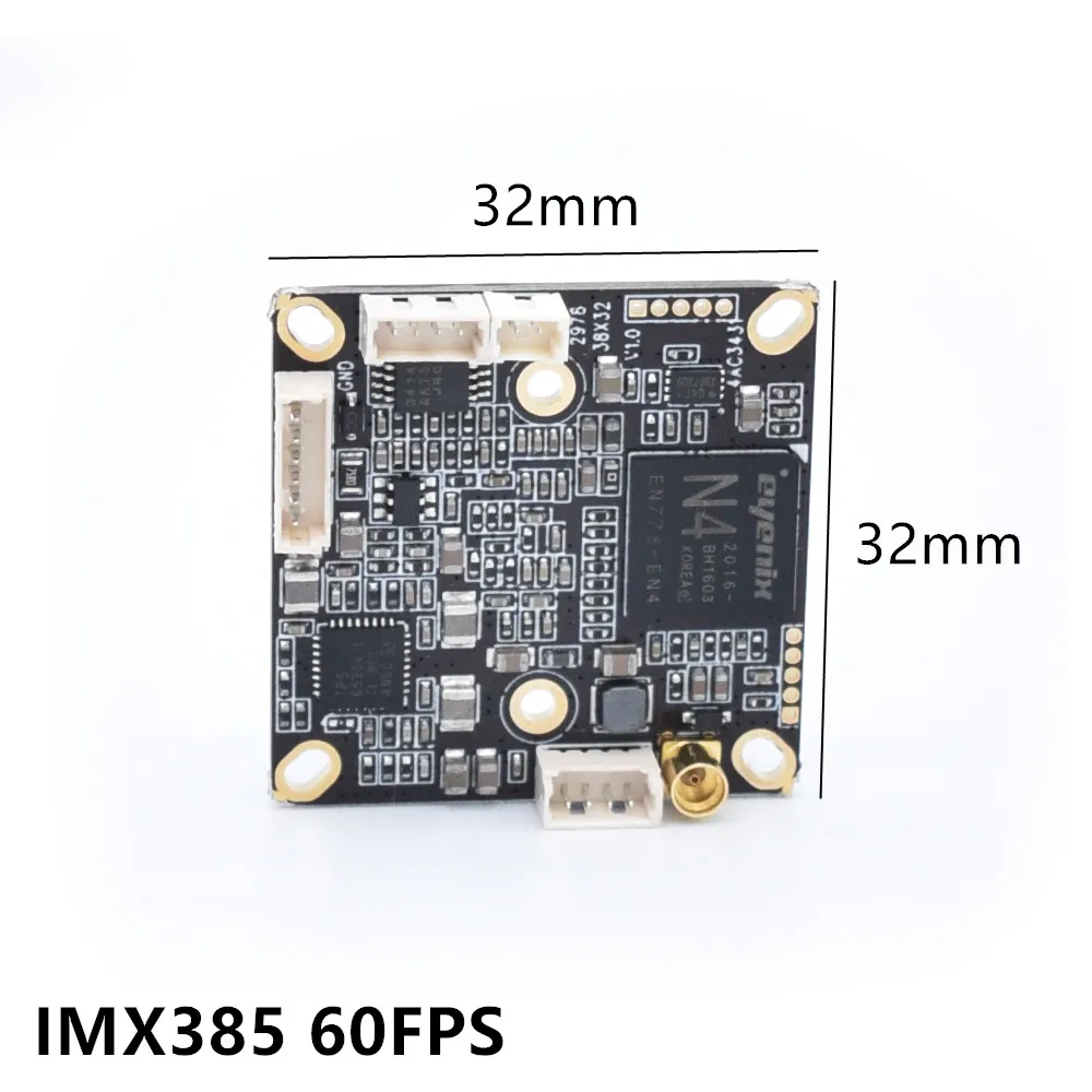 Digital zoom 32*32MM Signal Board Mini Size IMX385 60Fps SDI CVBS Camera Module Endoscope Medical Gambling House Industrial Test