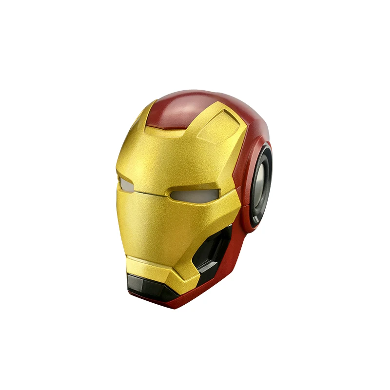 

Hot Sale Amplifier Wireless Speaker Iron Man Unique Design, Red, silver