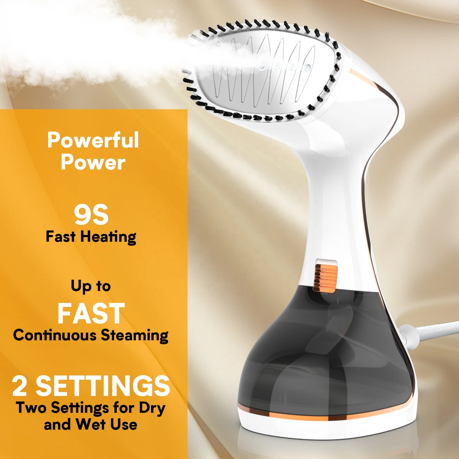 PANCERKA 2024 Household Garment Steamer Portable 1800W Electric Steam Iron Brush New Arrival LCD Screen 3-Speed Vertical Steamer