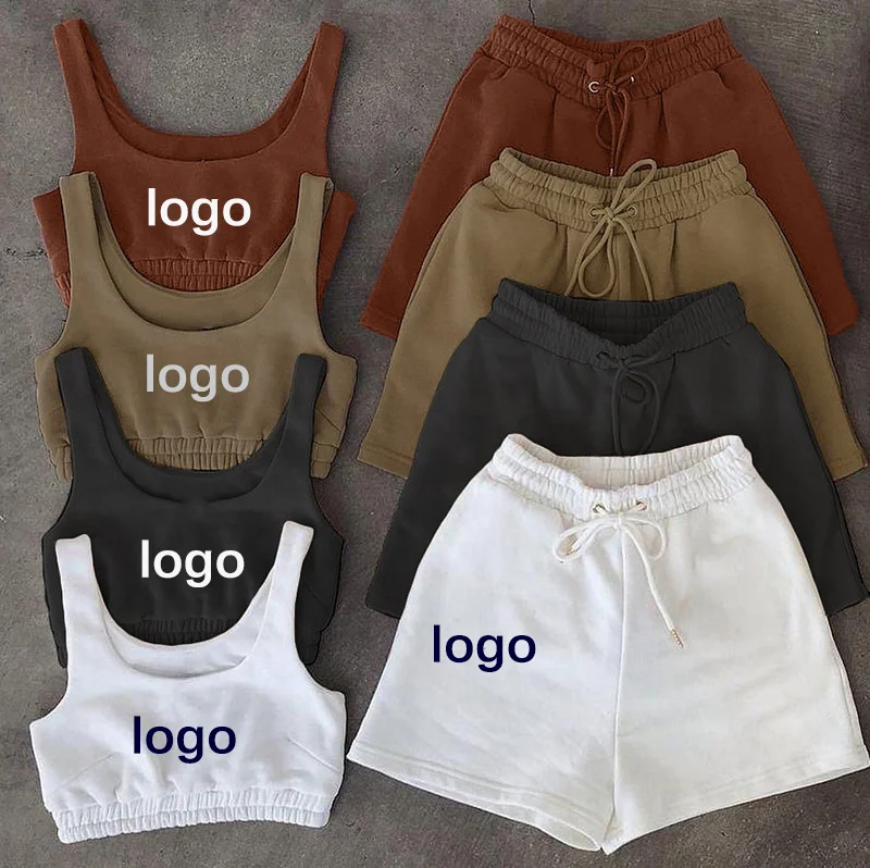 

Wholesale Tracksuits Pants Vendor Underwear 2 Piece Short Clothing Two Ethika Women Set