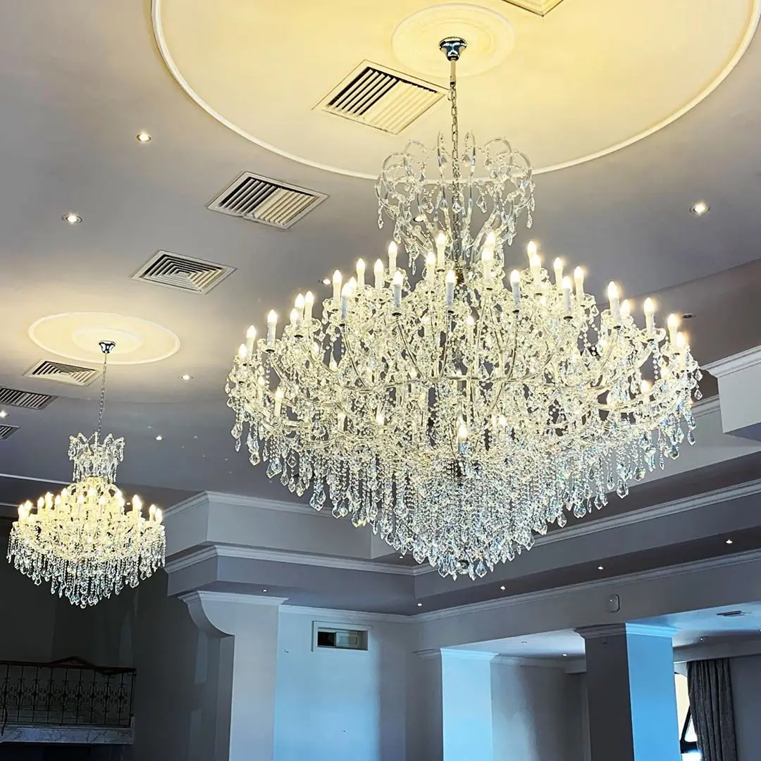 Customization Wedding Hall Chandeliers Pendant Lights Indoor Modern Pendant Lamp Home Decor Crystal Chandelier