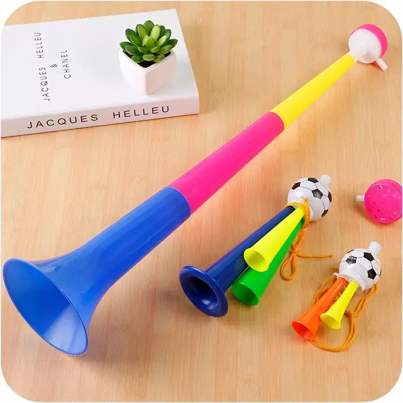 

2022 new Cheering Atmosphere Props Football Soccer Fans Plastic Air Horn Trumpet Event Party Supplies, Customized