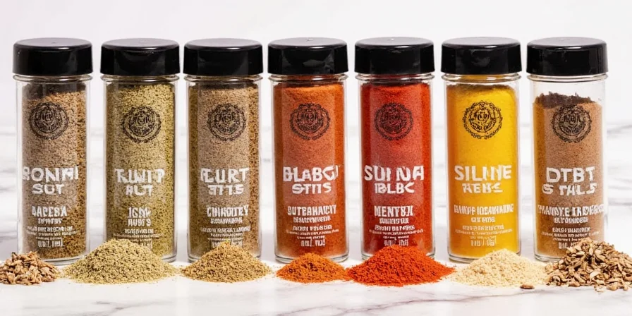 Kitchen counter setup with Stonehouse Seasoning, citrus fruits, and cocktail tools
