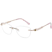 

AX1272 Woman optical eyeglasses titanium optical frame optical glasses female glasses rimless frames eyewear