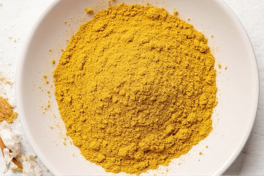 Mustard Powder in Mixing Bowl