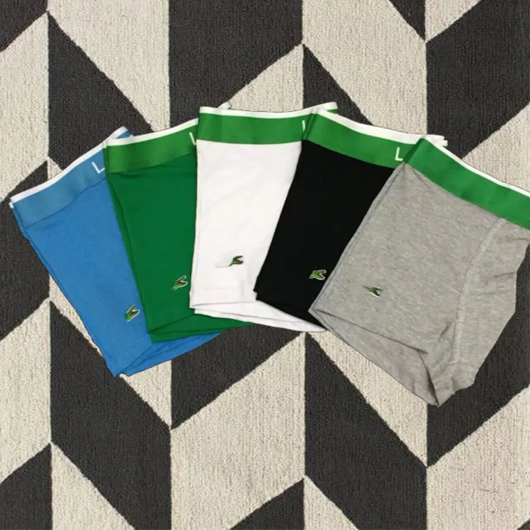 

Crocodile Print Breathable Knitted Underwear Cotton Soft Seamless Boxer for Men