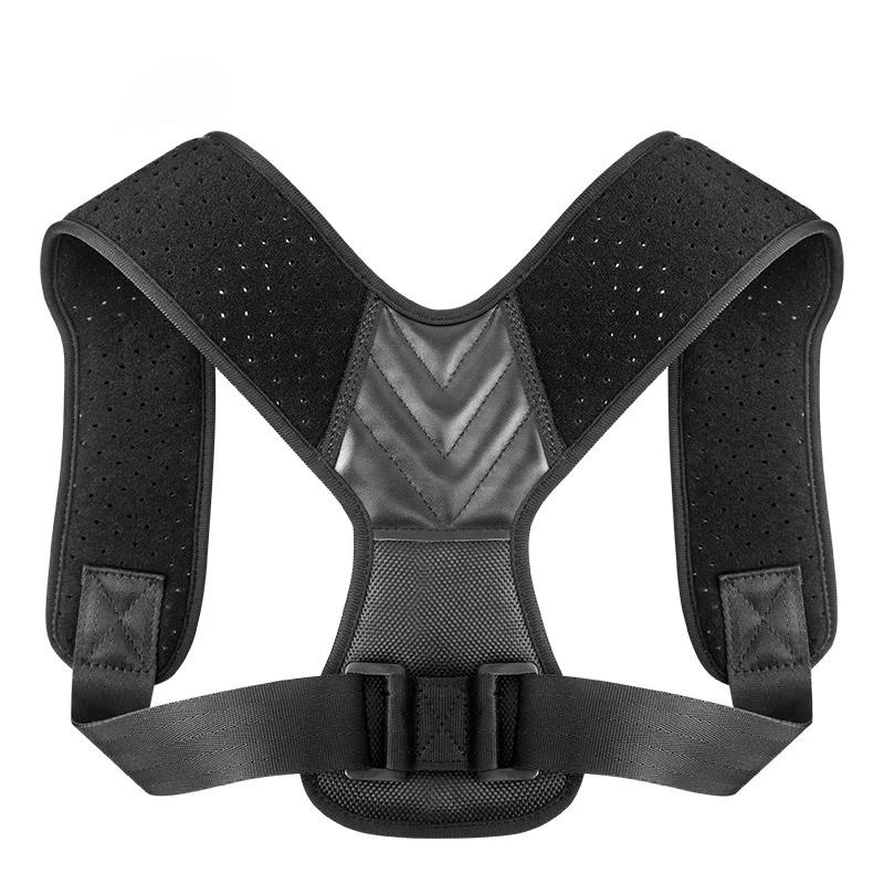 

Shoulder Back Support Posture Corrector back brace elastic shoulder supporter for men and women, Black