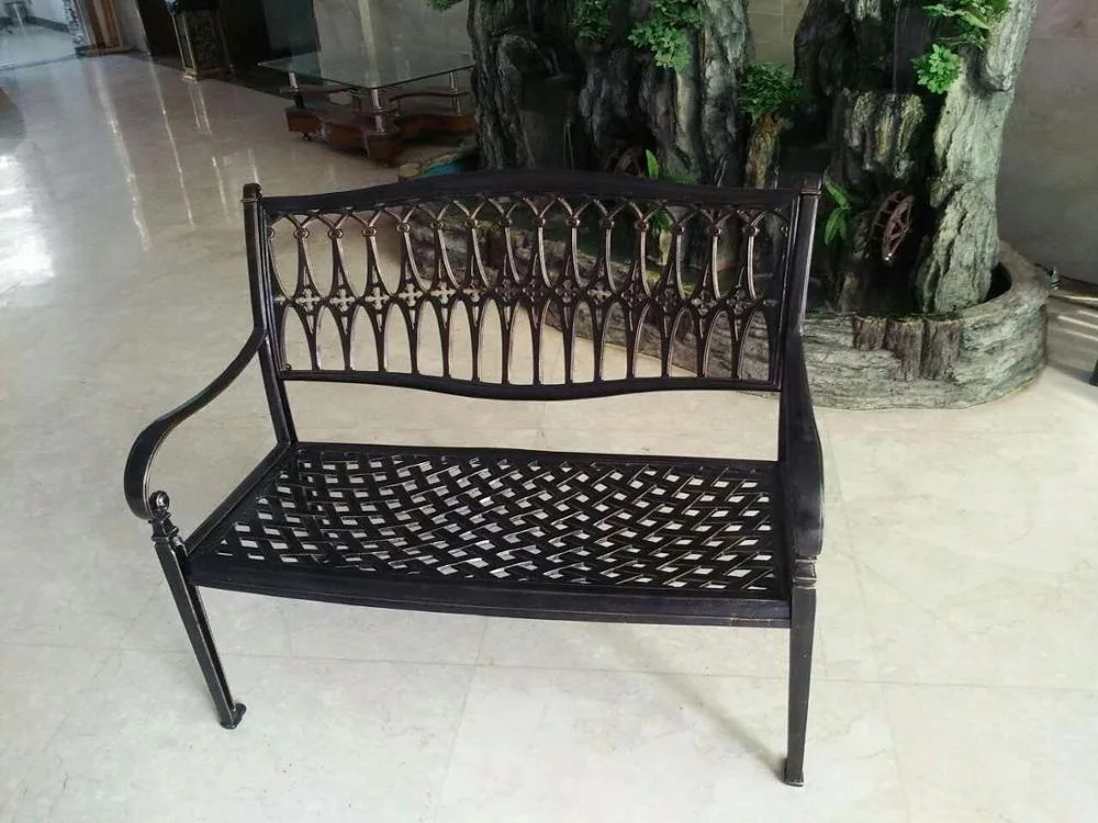 
lounge cast bronze antique slatted designer aluminum park furniture metal work seating aluminium patio outdoor garden bench 