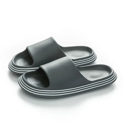

EVA slippers for women to wear thick soled household men's deodorant slippers with soft feet, As picture