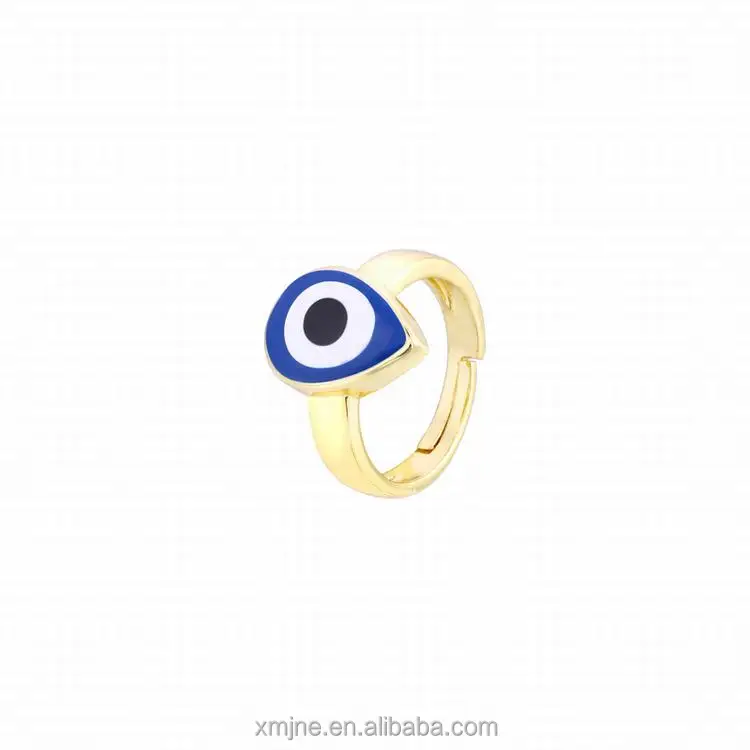 

New European And American Hot Sale Evil-Eye Ring Men And Women Punk Exaggerated Copper Drip Oil Eye Element Bracelet Bracelet