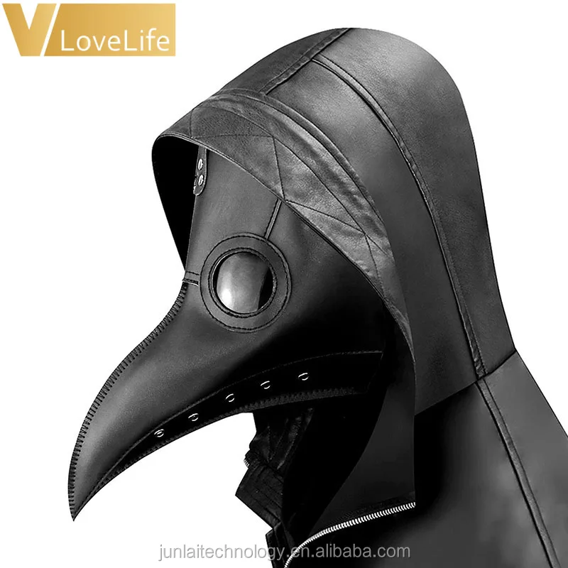Plague Doctor Bird Mask Long Nose Beak Cosplay Steampunk Props Halloween Costume