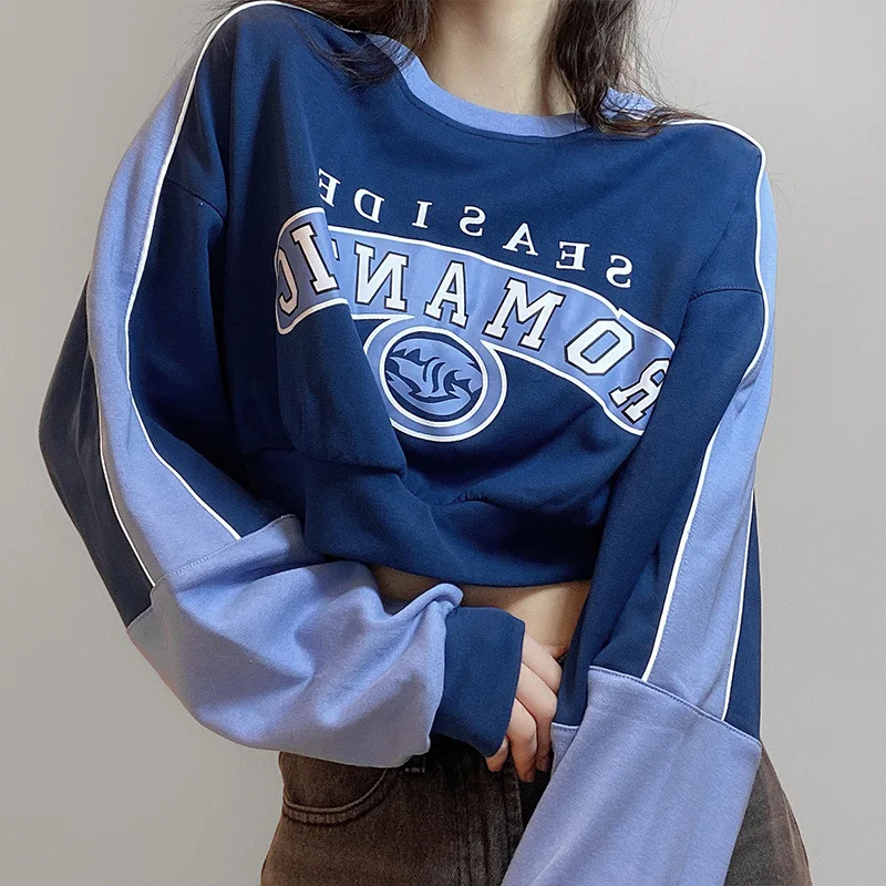 

Winter Casual Long-Sleeved High Quality Sweater Crop Top Lounge Clothing Women