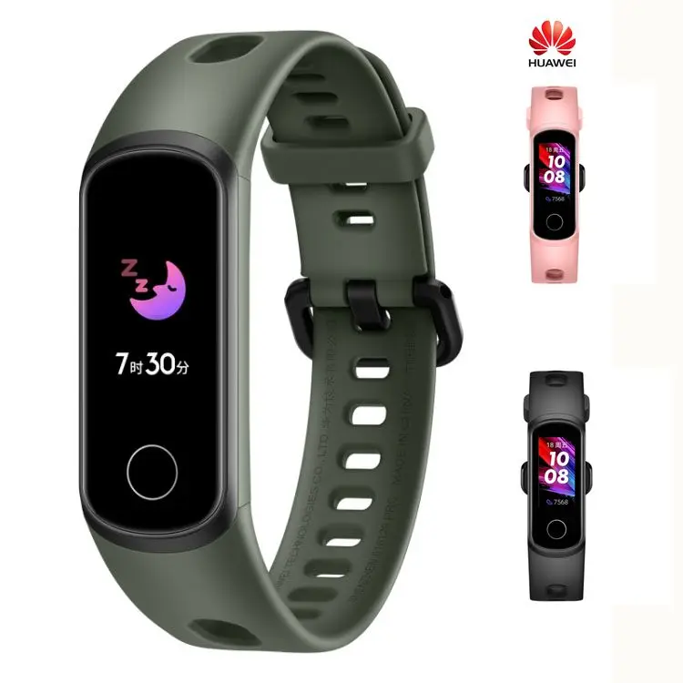 

Original Huawei Honor Band 5i Smart Sport Wristband Information Reminder Sleep Heart Rate Monitor Smart Bracelet, Black green pink
