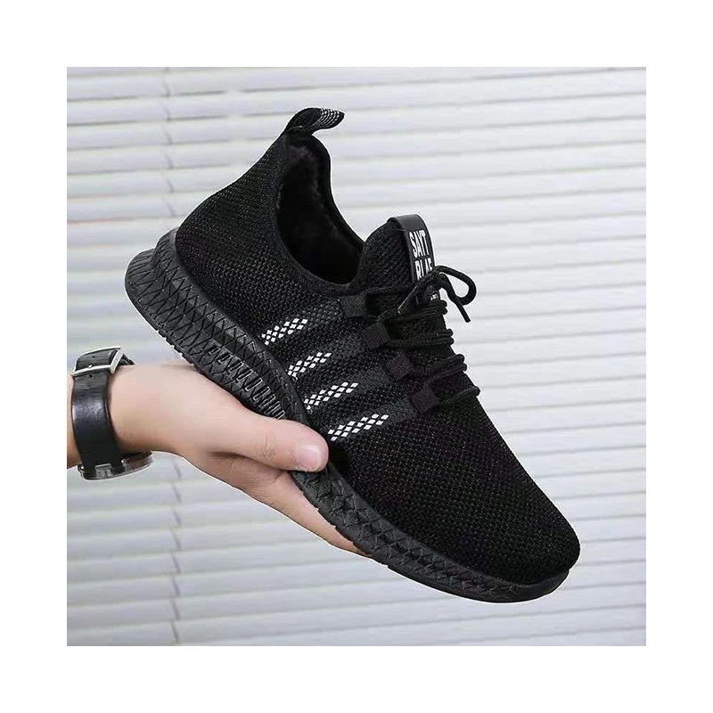 

YATAI Factory Supply Black Shoses Sport Casual Shoes with Sweat Absorption and Anti-Odor