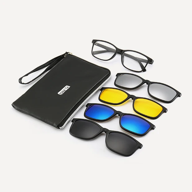 

2294T4 Superhot Eyewear Magnetic Polarized Clip-on Sunglasses TR90 Frame Eyeglasses for Night Driving