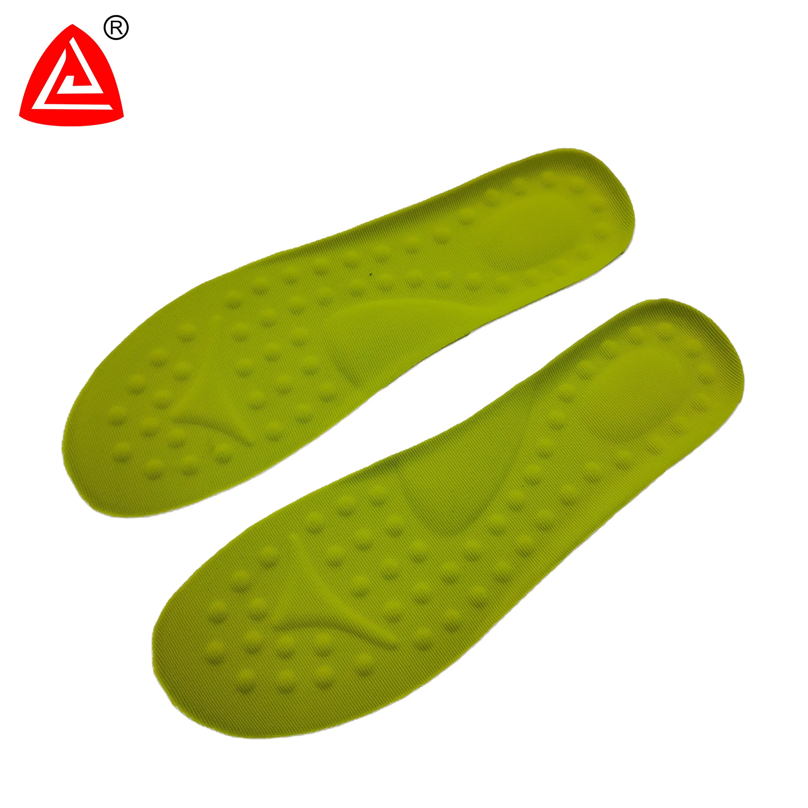 

latex foam insole arch support insole footcare products casual shoes insole shocking absorbing shoe inserts footbed manufacture, Grey/green/black