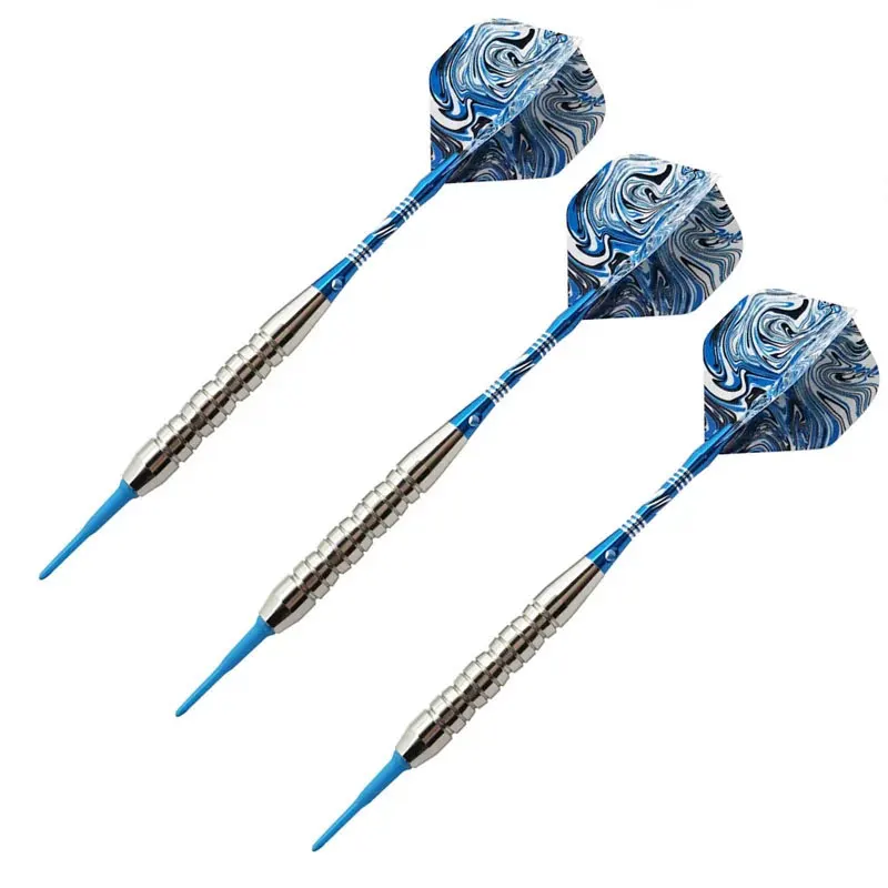 

3PCS/Set Darts Professional 21g Darts Soft Tip Iron Barrel Nice Case with 3 Extra Plastic shaft Replacement for Darts Electronic