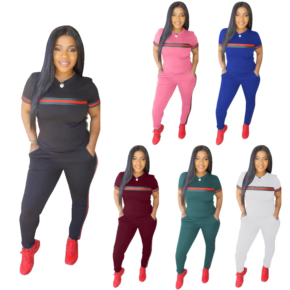 

two piece sets 2021 wear colorful oversi women casual sweater suit