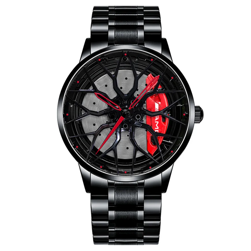 

NEKTOM new car wheel watch AMG car wheel style wholesale custom logo watch men wrist quartz rim watch