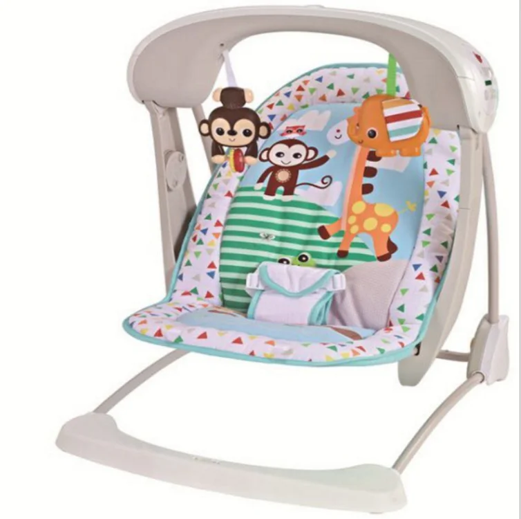 

Wholesale nice price fashion popular Portable folding rocker vibrating soft balance electric swing baby chair