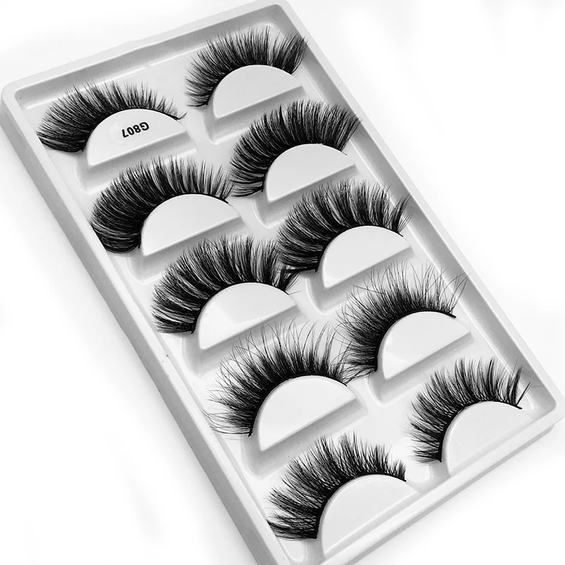 

Hot Selling Faux Mink Hair 3D False Eyelashes Natural Long Pure Handmade False Eyelashes Supplier
