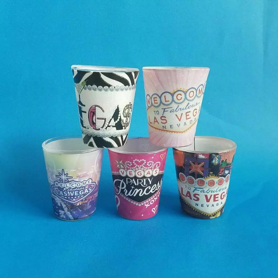 

new style wholesale himalayan crystal shot glass 20ml, Customized color
