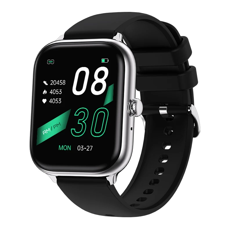 

T11 Fitness Android Ios call Smartwatch Waterproof Multifunctional Blue Color 2022 Wearable Smart Watch, Black white
