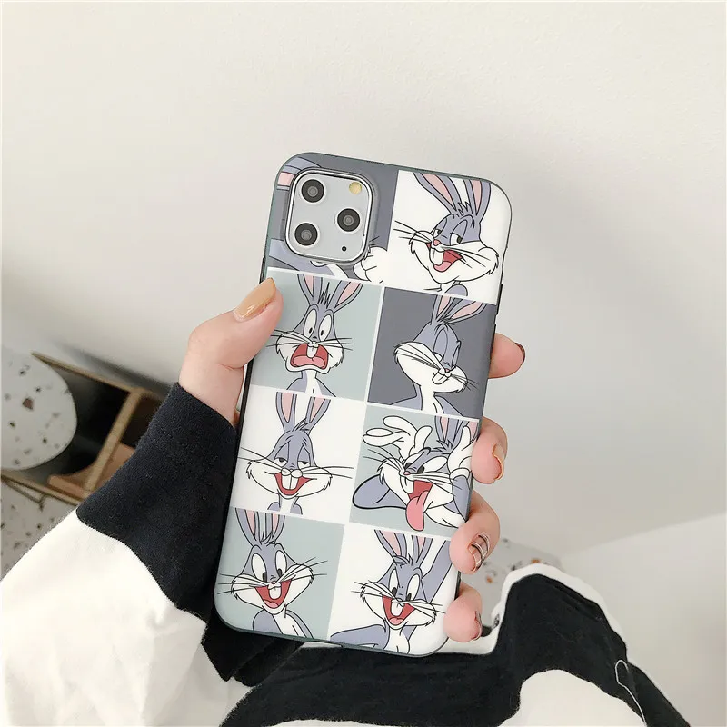 

bugs bunny New Cartoon Rabbit Bunny Soft silicon phone case for iPhone XS MAX XR 11 Pro 7 8 11 pro max, Colorful