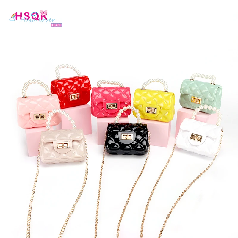 

2021 Guangzhou Fashion Cheap Women Hand Bags Brands Designer Pearl Crossbody Bag Ladies Chain Messager Mini Purse for Kids