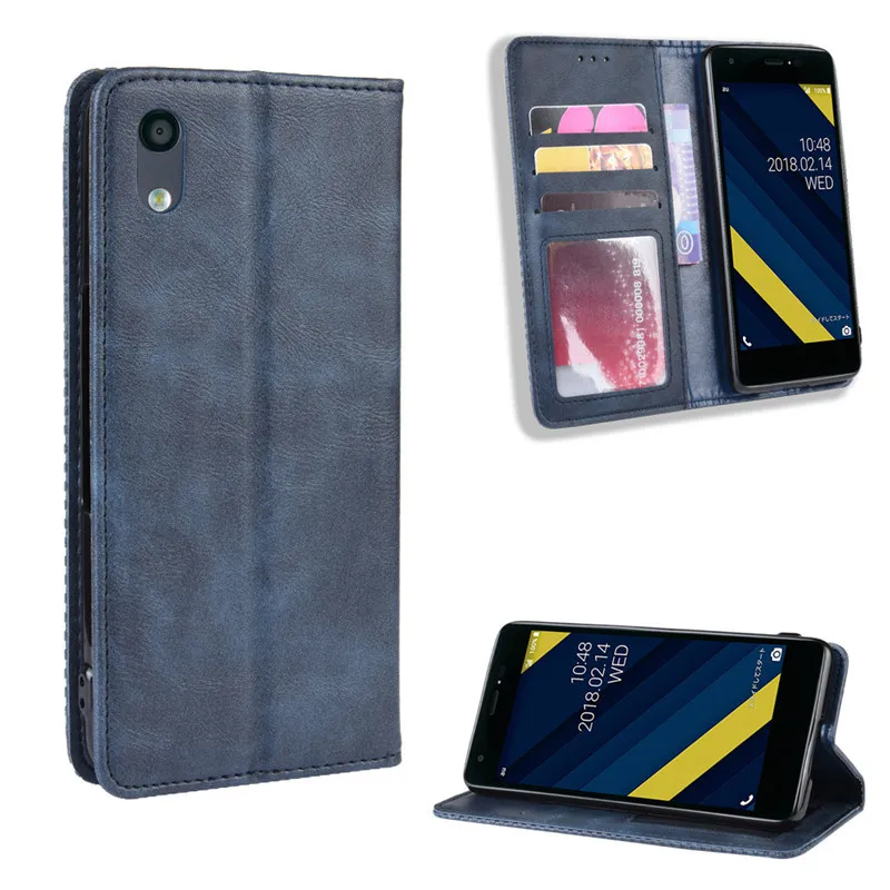 

Retro Flip Wallet Leather Case Cover For Kyocera Qua phone QZ KYV44, As pictures