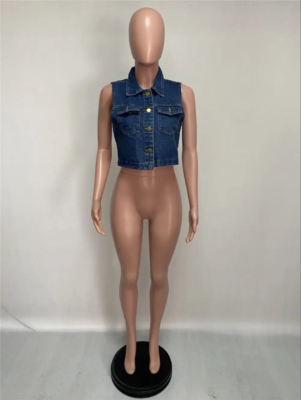 Wholesale Jean Waistcoat 2020 new vest sexy sleeveless vest Jean jacket