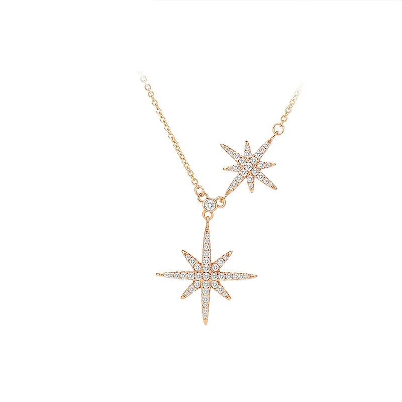 

Meteor Star Fashion Jewelry Gold Zircon Necklace for Women