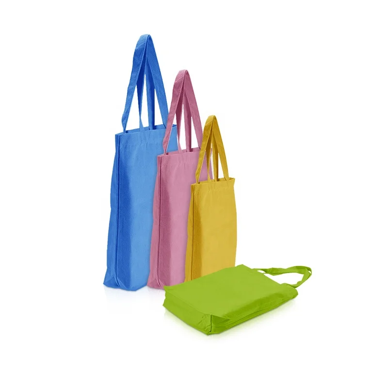 

13.8*14.6*3.9 Carrier Bag Women Canvas for Packaging Logo Sling Print Cotton Reusable Tote Bags, Customized color