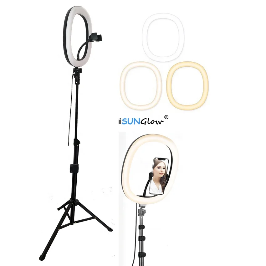 

Ring Light Factory Supply High Quality 10.2" 10 Inch LED Video Photography Makeup Live Streaming Light with 52" Tripod Vlog Kit