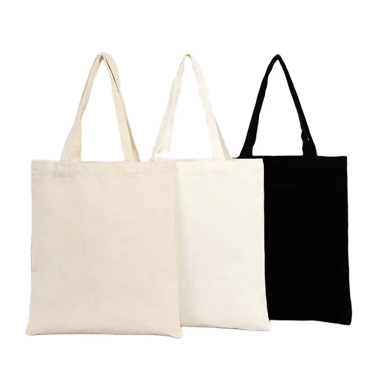 

50 pcs wholesale Price 100% Natural Cotton Bag, Beige, white, black colors