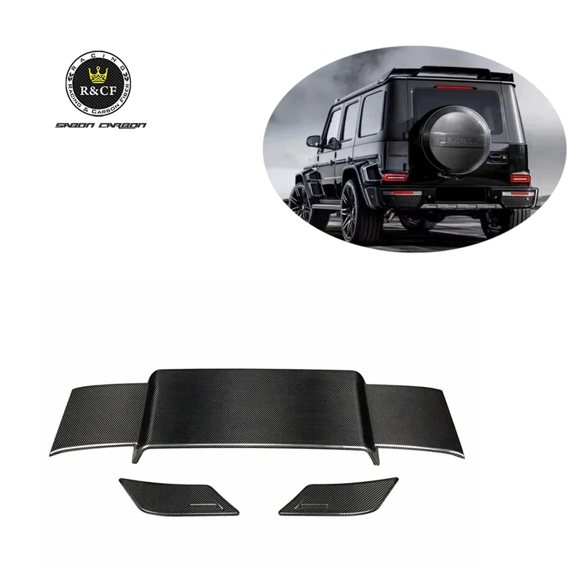 

2019-20 W464 G550 G63 G500 BS style Carbon Fiber Rear Roof Spoiler Wing For Mercedes Benz G Wagon