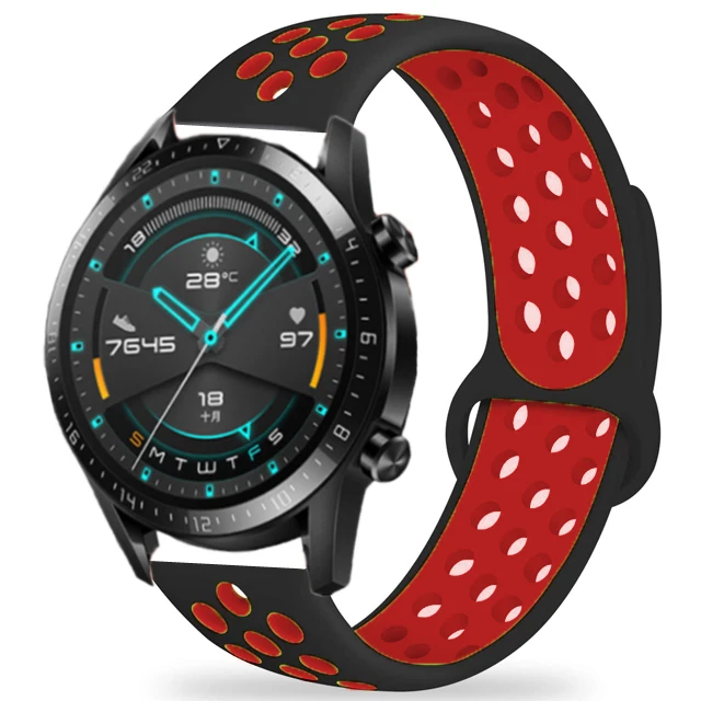 

Wish hot sale Huawei Watch GT 2/2e strap 42mm/46mm GT2/GT2e Sport silicone bracelet 20mm/22mm band for Samsung Galaxy watch 42 46 mm/Active 2