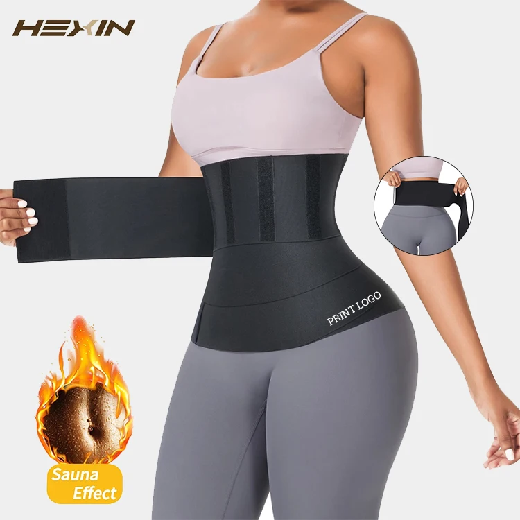 

Custom Logo High Elasticity  Invisible Women Fat Tummy Trimmer Waist Wrap Waist Trainer Slimming Belt, As show