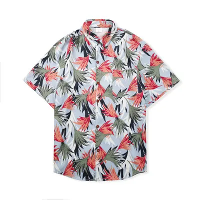 

2021 Digital Printing Loose Fit Men's Beach Shirts