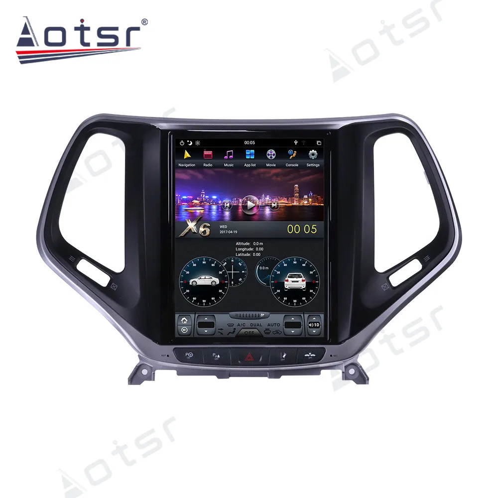 

For JEEP Cherokee 2014 -2019 Android 9.0 64GB Tesla Car Multimedia Radio Player Auto GPS Navigation