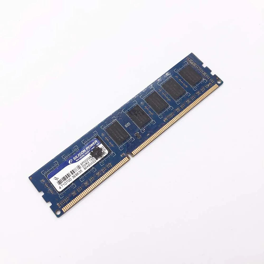 

Memory SDRAM DDR3 2GB 13333MHz 2GX16 G130073430B 2Rx8 Desktop RAM Fits For Silicon Power 12800R-2G