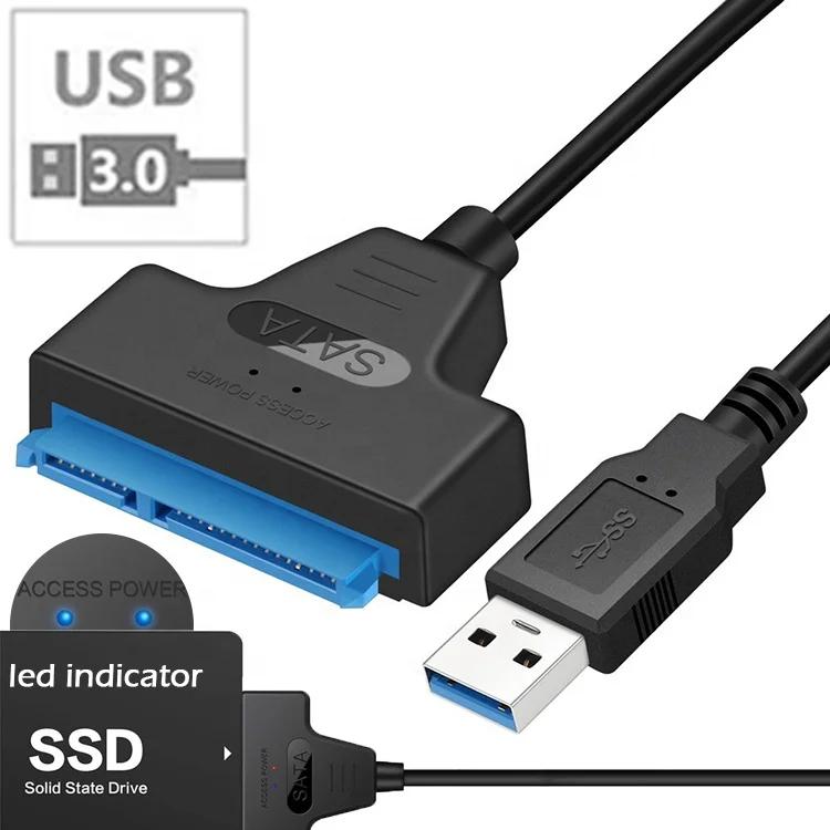 

5Gbps 2.5 inch Hard Drive Led Indicator USB 3.0 Sata Adapter Cable for SDD HDD Disk