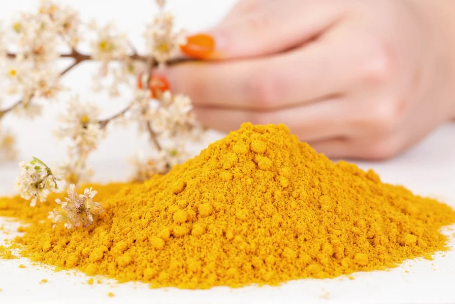 Turmeric powder and fresh turmeric root for skincare