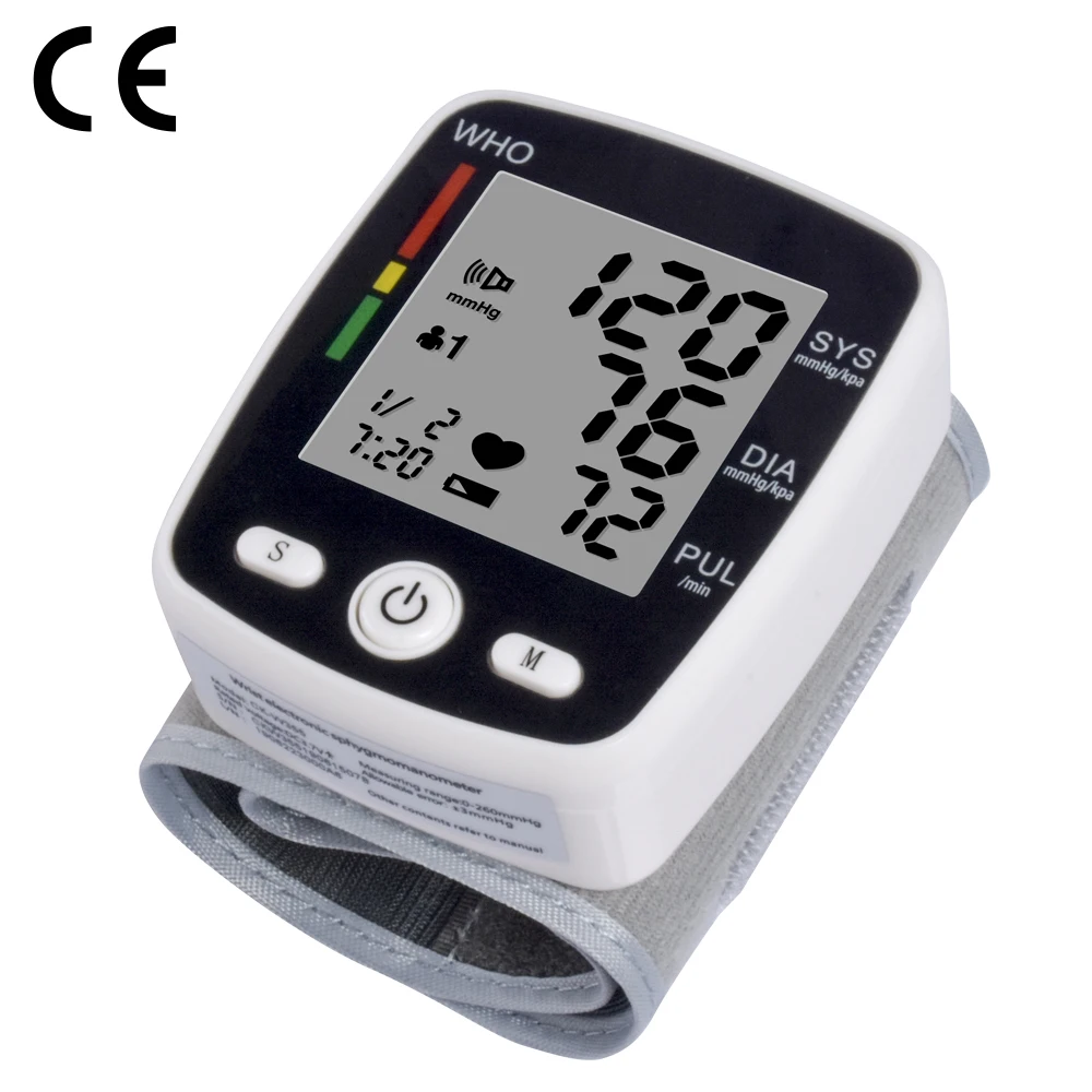

CE Approved Hot sale digital blood pressure monitor wrist watch medical devices equipment with Voice and Charging function
