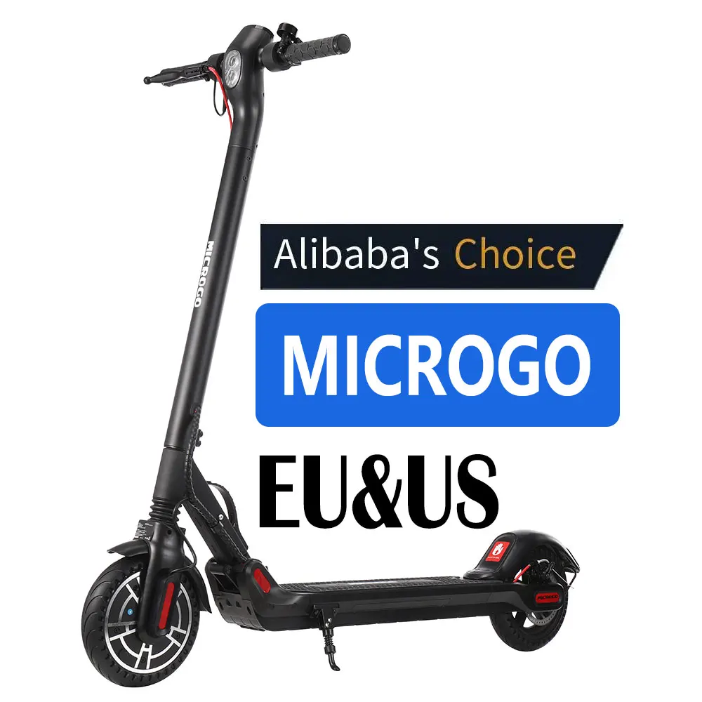 

2022 US and EU warehouse 8.5inch Two Wheel Foldable MICROGO M5 battery fender charge display Adult Electric Scooter, Black/white