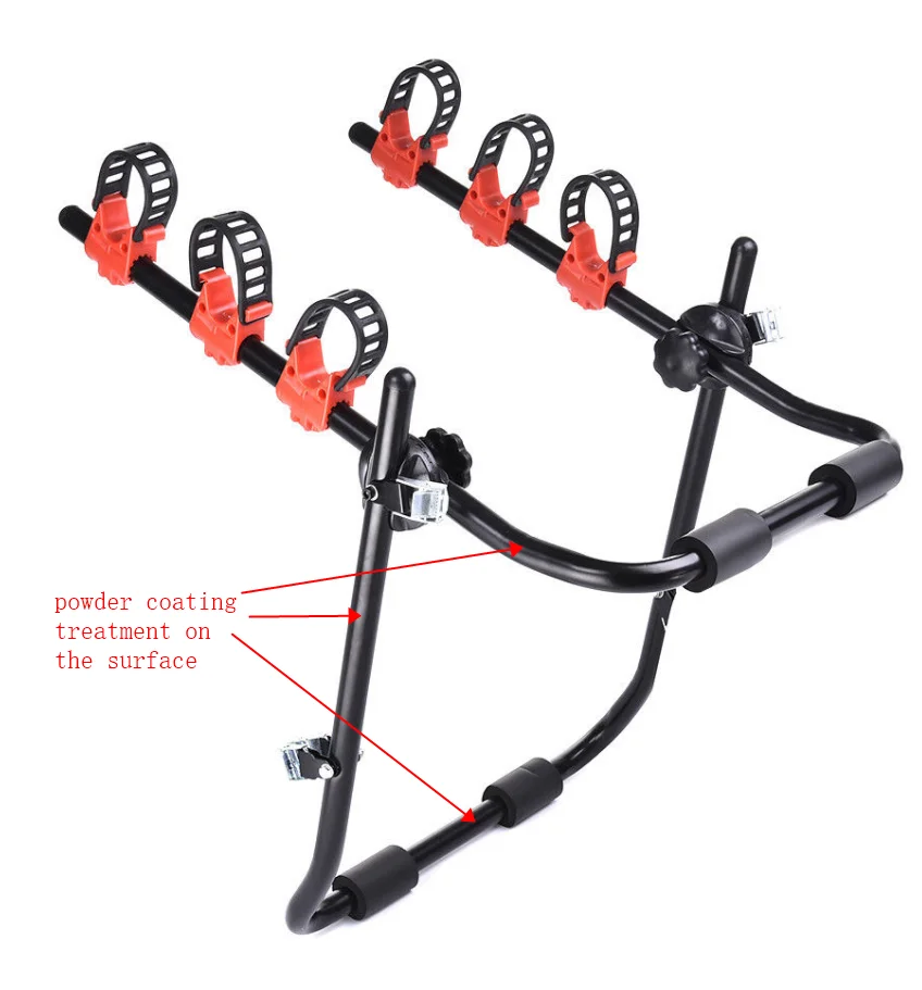 3 Bike Bicycle Carrier Car Truck Suv Foldable Trunk Mount Rear Rack